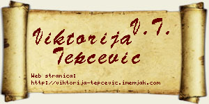 Viktorija Tepčević vizit kartica